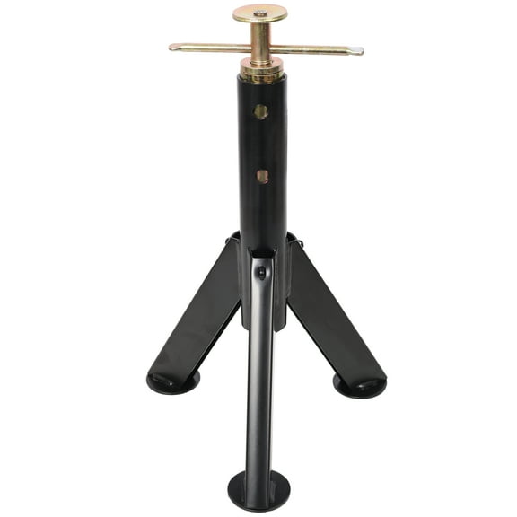 RV Adjustable Telescoping Stabilizer Jack Stand, Supports Stabilizer Jacks,16 to 30 Inches Adjustabe Height,6,000 Pound Capacity, Black - 2 Set