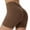 Coffee, variant on Summer Fashion Yoga Shorts for Womens 2025 High Waist Plus Size Hip Lifting Fitness Yoga Shorts