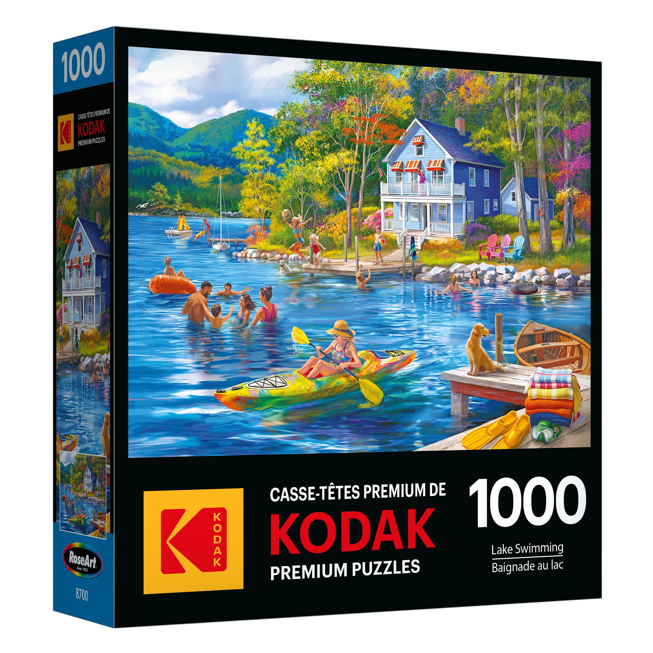 RoseArt Kodak 1000-Piece Lake Swimming Adult Interlocking Puzzle