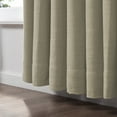 thumbnail image 5 of TWOPAGES 52 W X 96 L Inch Drapery Pinch Pleated Top Blackout Curtain Soft Linen Textured Drape for Bedroom, 1 Panel, Grey Beige, 5 of 6