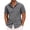 Gray, variant on HomeDM Mens Short Sleeve Shirts Casual Button Down Solid Color Dress Collared Shirt with Pocket, Army Green, Size L