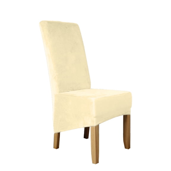 Rosnek Stretch Velvet Dining Chair Cover Soft Removable Dining Chair Slipcovers Home Wedding Party Chair Protectors