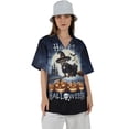 thumbnail image 4 of Happy Halloween Pitbull Witch Pumpkins Bats Hawaiian Shirt Breathable Summer Unisex Merch Terrier Dog Lover - 13012, 4 of 6