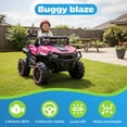 thumbnail image 2 of Buggy Eléctrico Infantil YEI Blaze Rosa con 2 Motores, Control Parental, Luces LED, Música Bluetooth, Velocidad 5 km/h, Soporta 30 kg, Ideal para Exterior, 2 of 8