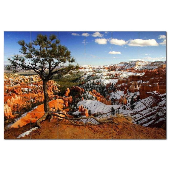 National Park Ceramic Tile Mural Kitchen Backsplash Bathroom Shower, 405666-S64