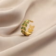thumbnail image 2 of Fiudx Joyería de Hoja de Oreja de Trigo, Accesorio de Compromiso Minimalista, Diseño Ajustable, Regalo Único para Ella, Aniversario de Bodas o San Valentín, Un Gesto Considerado para Mujeres., 2 of 6