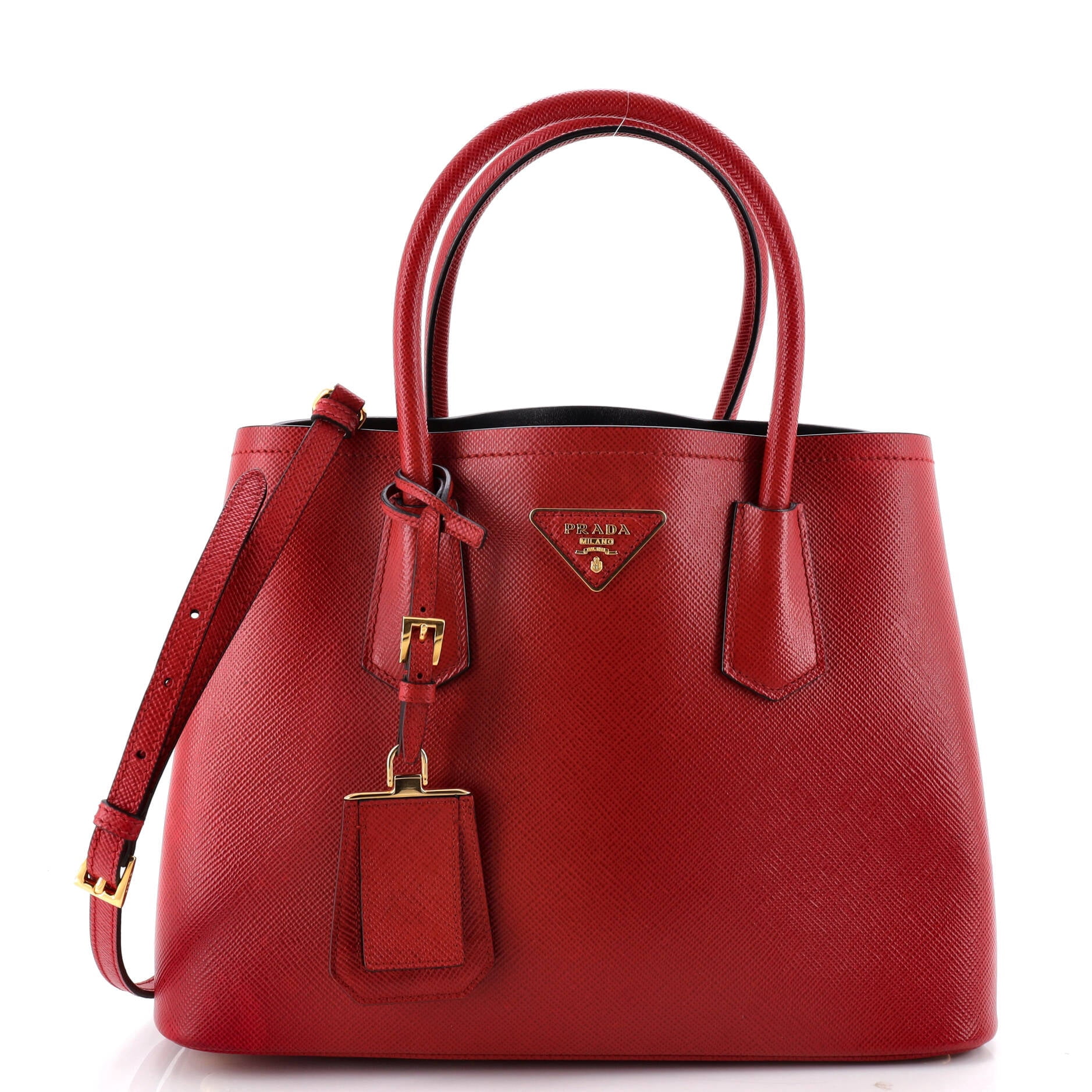 Prada Galleria Saffiano Leather Bag Model 1BA274 | Red (Fuoco