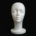 thumbnail image 2 of Modèle de Tête de Mannequin en Mousse Styrofoam pour le Chapeau de Cheveux, 2 of 3