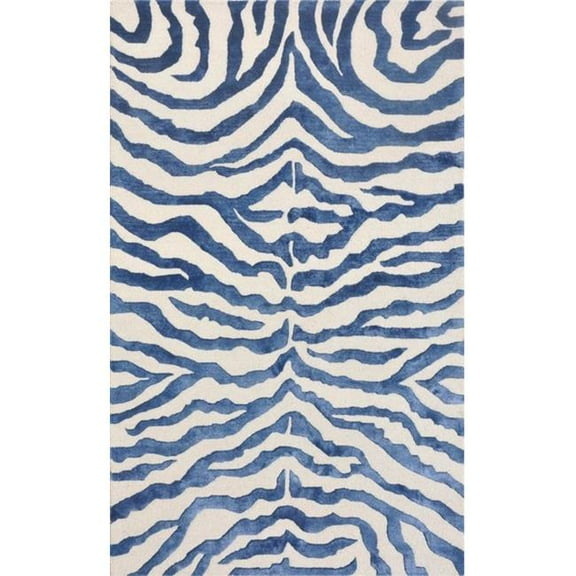 7 ft. 9 in. x 9 ft. 9 in. Edgy Collection Hand - Tufted Bamboo Silk & Wool Area Rug