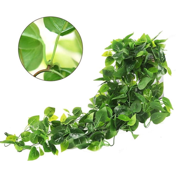 Set De 3 Plantas Colgantes Artificiales - Hiedra Falsa Para Decoración Interior, Macetas De 3.5 Pulgadas