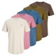 thumbnail image 1 of JACK&JONES Camiseta hombre, lote de 5 - JPRBLABRODY TEE CREW NECK 5PK, manga corta, cuello redondo, algodón Marrón/Azul/Rosa L (Large), 1 of 6