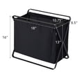 thumbnail image 7 of Yamazaki Home Folding Storage Bin, Black, Steel, 8.5 gallon, 32 liters, Supports 22 pounds, Collapsible, Handles, No Assembly, 7 of 7