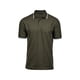 thumbnail image 1 of Tee Jays - Polo con rayas modelo Luxury Fashion para hombre (Oliva/Blanco), 1 of 2