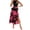 Hot Pink, variant on Aayomet Dresses For Women 2023 Wedding Guest Women Casual Sleeveless Summer Dresses Spring Crewneck Patchwork Boho Floral Ruffle,Green S