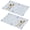 Pioneer Flower Floral-2, variant on Placemat, Pioneer Flower Floral Print Pattern Place Mats Table Mat Set Of 2, PVC Washable Placemats for Party Kitchen Dining Decoration, 18x12 Inch, Fade Resistant