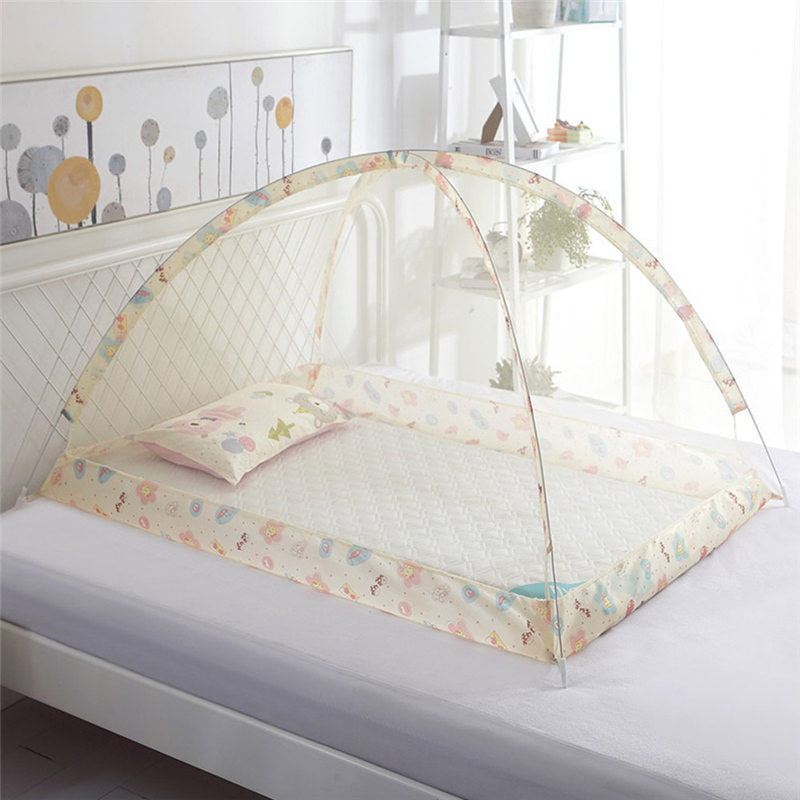 Baby Mosquito Nets Tent Bedding Crib Folding Infant Cot Tent Bed Mat Portable 