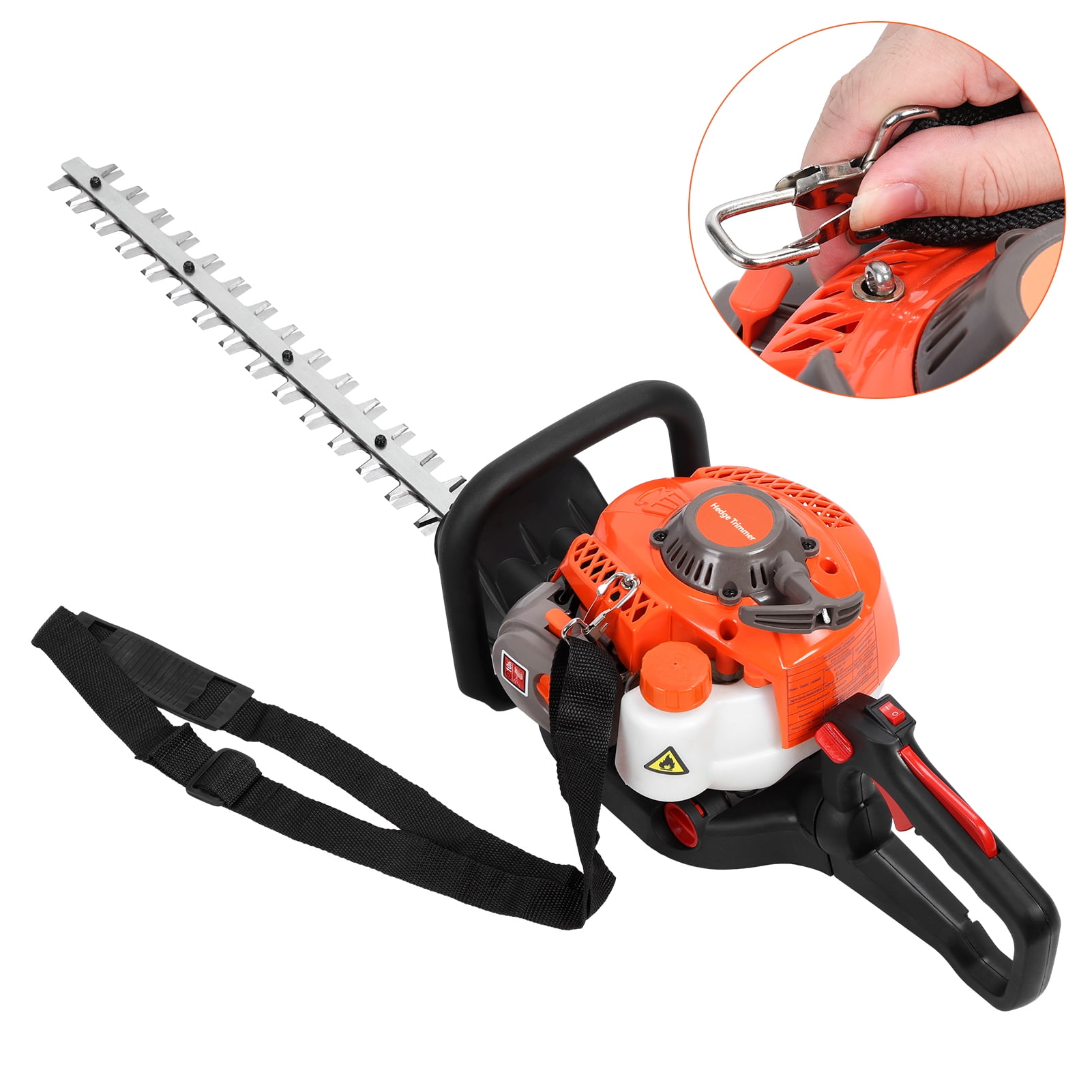 Yedigre 26CC Gas Hedge Trimmer, Dual Sided Blade Professional Heavy Duty for Bushes & Shrubs