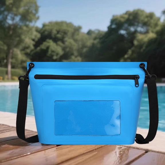 Waterproof Bag, Dry Bag for Swimming, PVC Beach Storage Tote, Lightweight Outdoor Pouch for Pool, Travel, Boating, and Summer Adventures