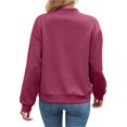 thumbnail image 6 of Wevis Autumn Zip Up Jacket for Women Long Sleeve Stand Collar Short Coat Casual Loose Fall Coat, 6 of 6