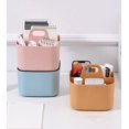 thumbnail image 3 of Small Stackable Organizer Caddy – Portable Tote For Bathroom Crafts Or School (Square), 3 of 3