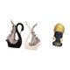 thumbnail image 5 of Elegante conjunto de esculturas de cerámica de cisne y mujer africana para decoración del hogar, regalo de aniversario, adorno de mesa, centro de mesa, 5 of 8