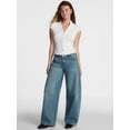 thumbnail image 2 of No Boundaries Ultra Baggy Jeans, 30.5", 32.5'', 34.5" Inseams, Women's and Women's Plus 00-4X, 2 of 6