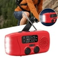 thumbnail image 5 of Emergency Solar Crank Radio AM FM NOAA Weather Alert with LED Flashlight SOS Flash Mode Portable Power Bank for Outdoor Survival Camping, 5 of 10