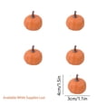 thumbnail image 2 of HOZVOMI Clearance! 5Pcs Small Size Mini Artificial Pumpkins Decorative Ornaments for Fall and Thanksgiving Table Centerpieces Home Decor, 2 of 7