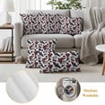 thumbnail image 6 of White Skull Halloween Outdoor Waterproof Pillow Covers, Red Roses Birds Vintage Decorative Square Throw Pillowcase Sofa Cushion Sham for Patio/Couch/Chair, 16"x16" 2 Pack, 6 of 8