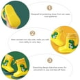 thumbnail image 5 of Raindrops  Anti-Skid Rain Shoes Boots Kids Automobile Injector Baby Boy Man Yellow, 5 of 8