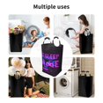 thumbnail image 6 of XMXT Large Collapsible Laundry Hamper, Eat Sleep Game Print Design Pattern Laundry Basket with Aluminum Handle, 50L, 6 of 7