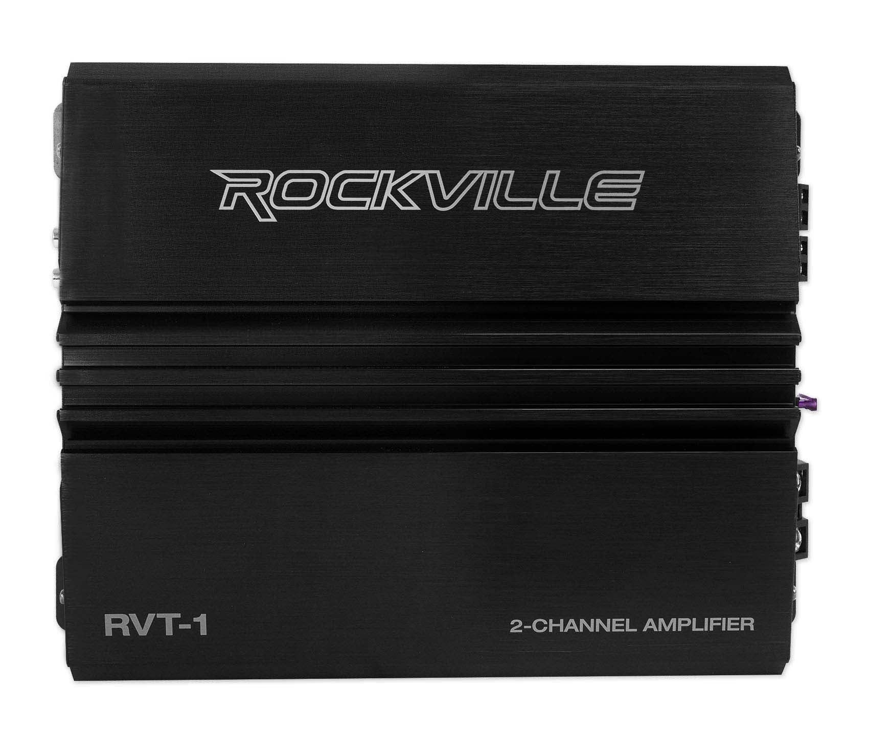 Rockville RVT-1 1000w Peak/250w RMS 2 Channel Car Amplifier Stereo Amp