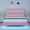 Pink, variant on 4 EVER WINNER Queen Floating Bed Frame with LED Lights, LED Upholstered Platform Bed Frame with Diamond Tufted Headboard, White LED Bed Frame for Bedroom, White