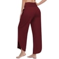 thumbnail image 3 of Valcatch Women's Wide Leg Yoga Pants, High Waisted Comfy Dance Sweatpants, Soft Loose Casual Joggers for Women with Pockets, 3 of 4