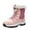 Pink, variant on Snow Boots for Women,Women Winter Boots Flat Lace Up Velvet Warm Thermal Insulated Comfortable Round Toe Outdoor Walking Footwear,Winter Boots for Women,Beige,7.5