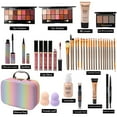 thumbnail image 2 of Kit de maquillaje todo en uno KARUIZI con paleta de sombras de ojos y brillo de labios, 2 of 7