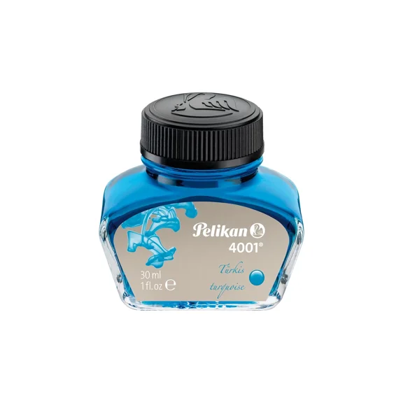 Pelikan 4001 Fountain Pen Ink, Turquoise, 30ml / 1 fl oz (311894)