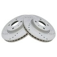 thumbnail image 5 of TRQ Brake Rotor Drilled & Slotted G-Coated & Semi-Metallic Pad Front Set BKA12377 Fits select: 2008-2011 FORD FOCUS, 5 of 5