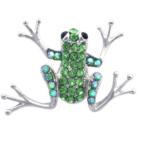 Vintage Monet Frog Brooch - cocojewelry Crystal Frog Froggy Brooch Pin Women Fashion Jewelry