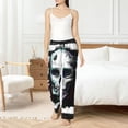 thumbnail image 2 of Fotbe Watercolor Skull Women's Pajama Pants,Sleepwear Pants,Pj Bottoms Drawstring And Pockets-Large, 2 of 7