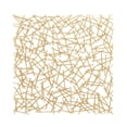thumbnail image 6 of DecMode Contemporary Square Gold Metal Strip Pattern Wall Décor, 40"W x 40"H, 6 of 14