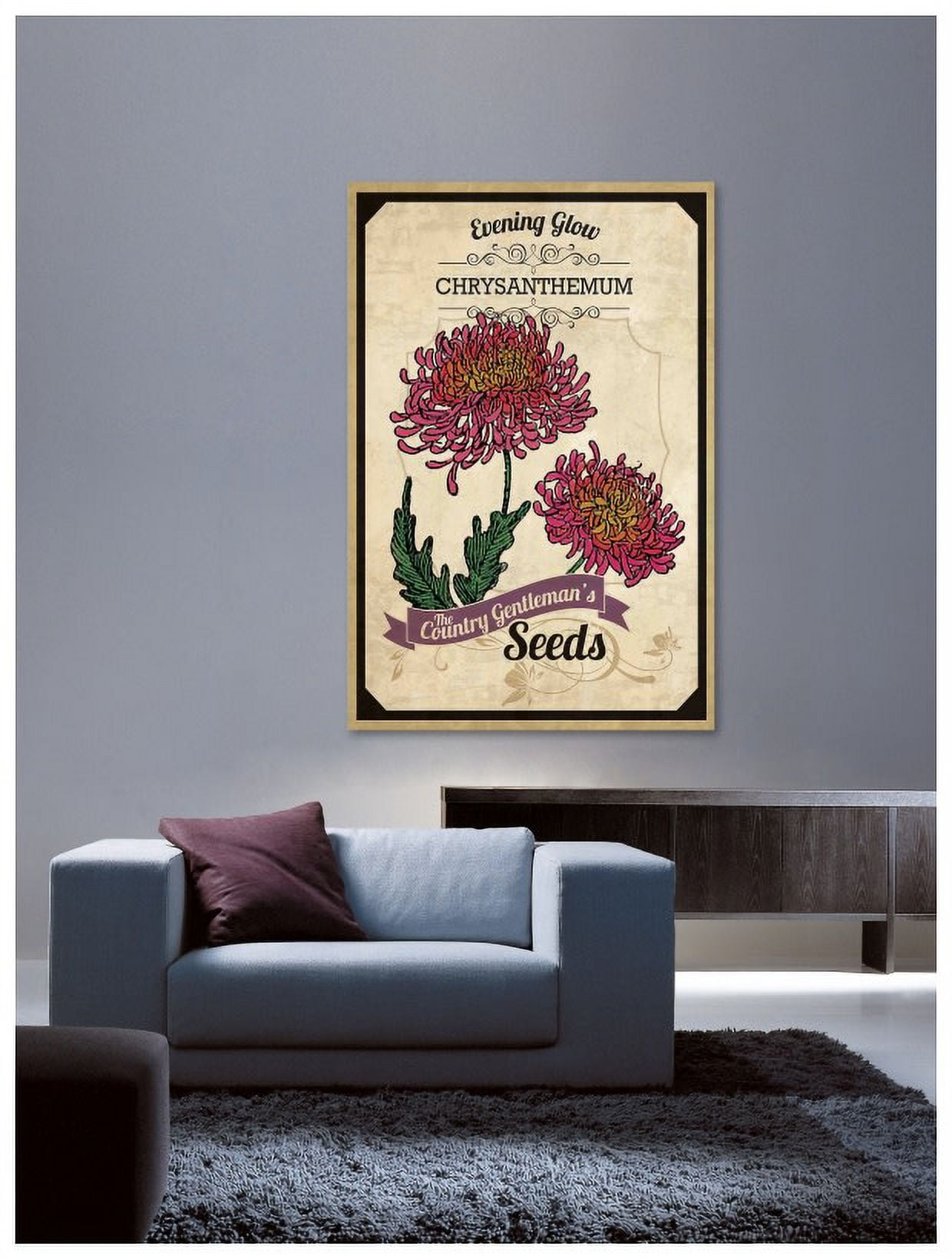 Marmont Hill "Flower Packet Chrysanthemum" Painting Print on Canvas
