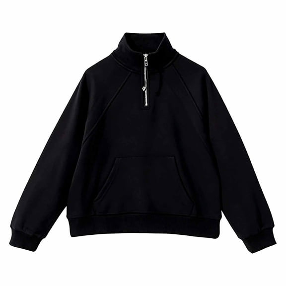 CONZONE Little Girls Sweatshirt Long Sleeve Zipper Hooded Sweatshirts for Girls Solid Color Soft Fall Winter Hoodies With Pocket Size 5-6 Years