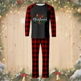 thumbnail image 3 of Gytharion Christmas Family Matching Pajamas Set Funny Long Sleeve Christmas Printed Sleepwear and Plaid Pants 2 Piece Xmas Loungewear Set Winter Soft Comfy Holiday Pjs Set for Family, 3 of 4