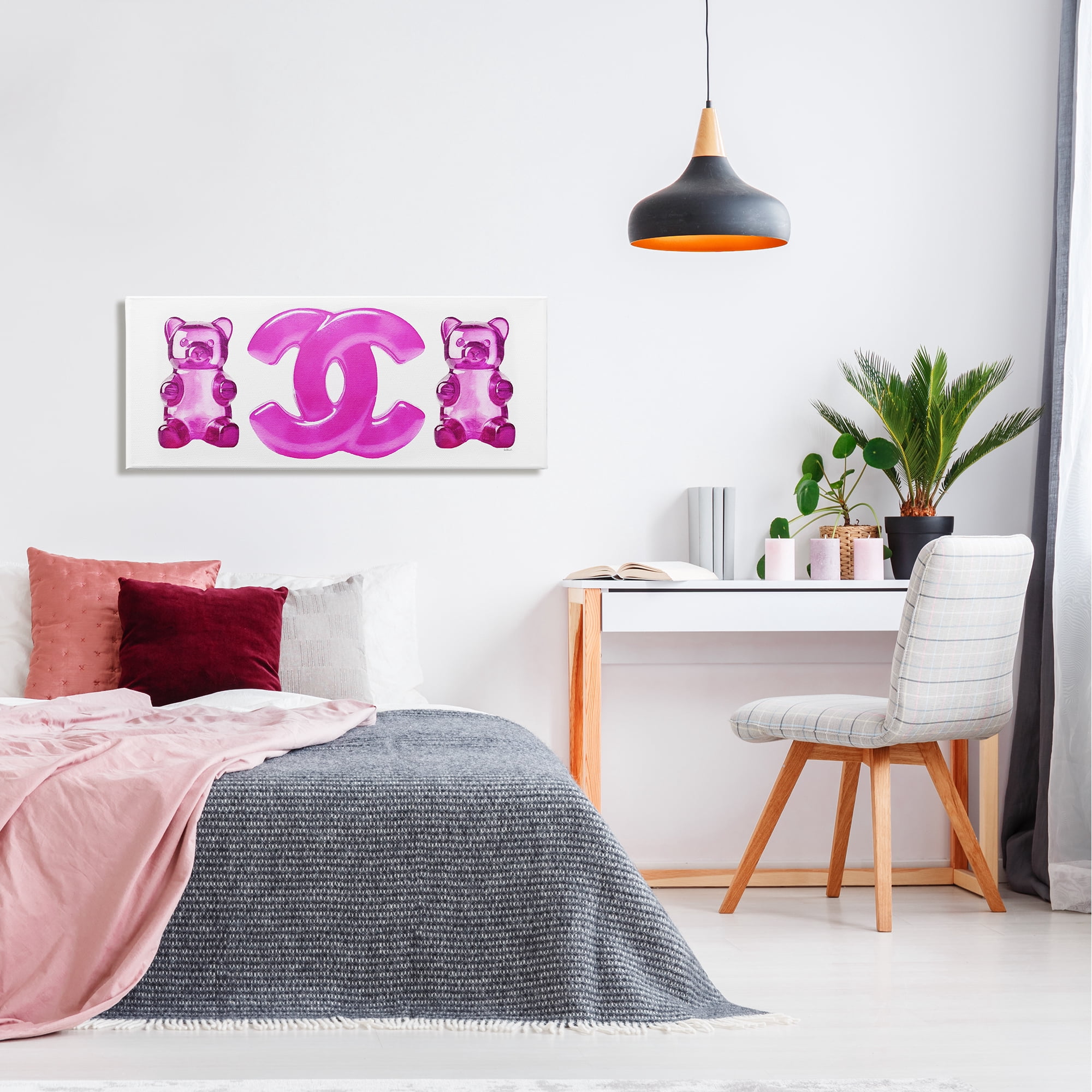 Stupell Industries Fashion Brand Candies Beauty & Fashion Painting Gallery Wrapped Canvas Art Print Wall Art, 40 x 17