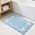 thumbnail image 4 of Bow Knot Bath Mat, Soft Absorbent Artificial Rug for Bathroom Floor, Non-Slip Bedroom Home Decor Entryway Mat, Indoor Living Room Display Enhancement, 15.75" x 23.62", KTFgvq, 4 of 7