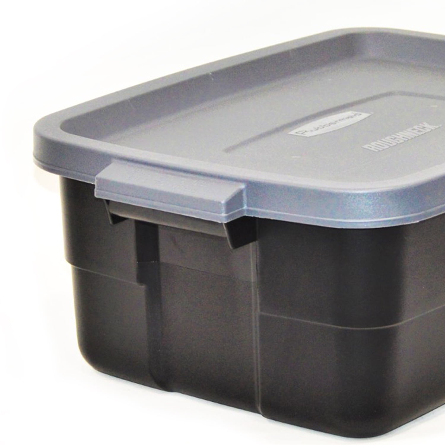 Rubbermaid 6137053 3 gal Roughneck Storage Box Gray Pack of 12 