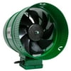 Active Air ACFB8 8 Inch Hydroponics Inline Duct Booster Fan 471 CFM, Green