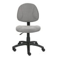 Boss Office & Home Beyond Basics Adjustable Office Task Chair without Arms, Multiple Colors