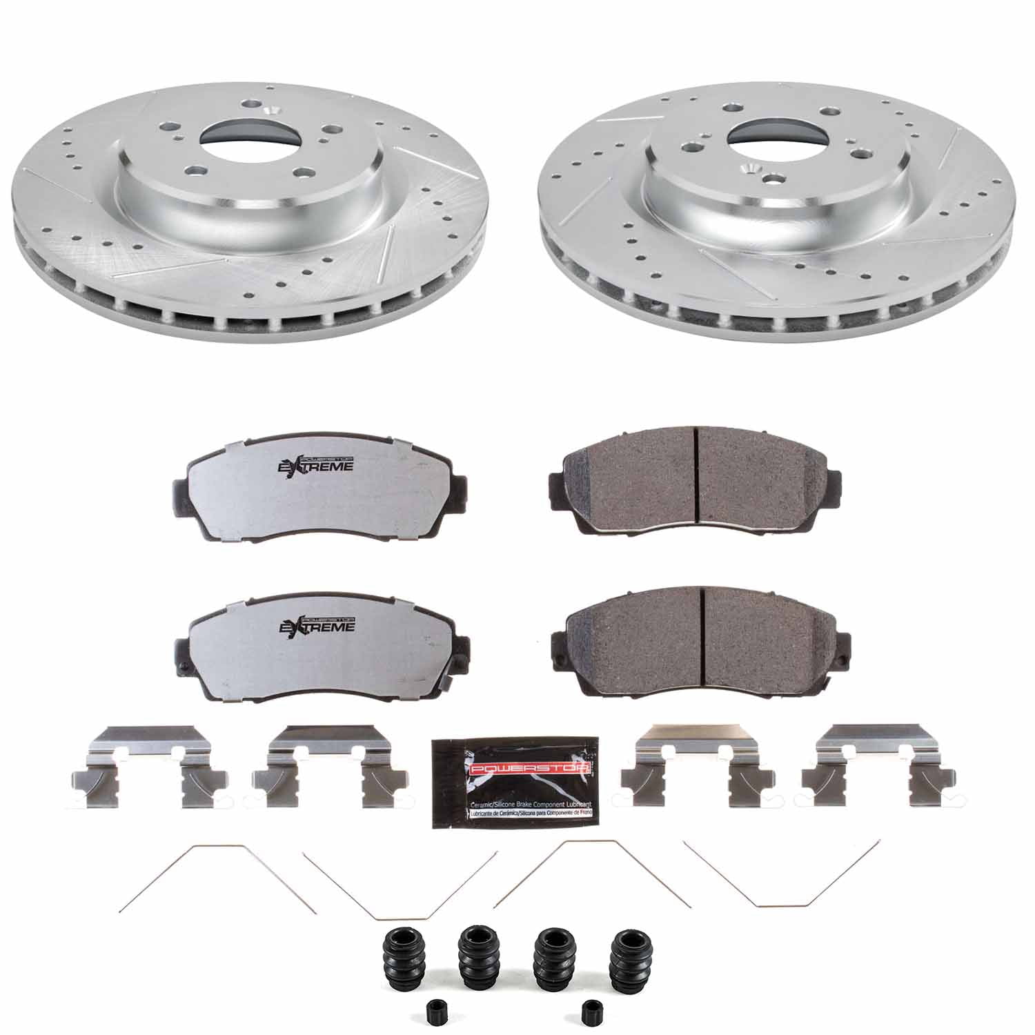 PowerStop Front Z26 Street Warrior Brake Pad and Rotor Kit for Acura TLX 2021-25, K8930-26